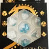 Penguins with Santa Hats set of 7 dice