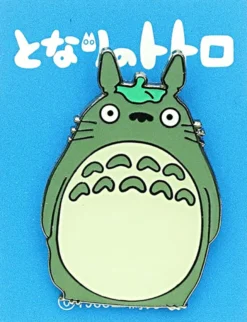 Pin Badge Large Totoro Lotus Leaf
