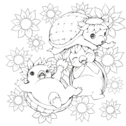 Pop Manga Paint and Ink Coloring Book