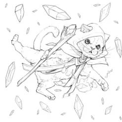 Pop Manga Paint and Ink Coloring Book