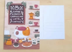 Postcard - Cat Café