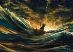 Poster -Lost at sea 50 x 70cm