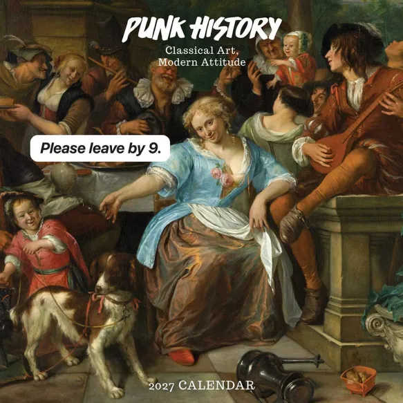Punk History 2027 Wall Calendar - Classical Art, Modern Attitude