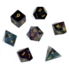 Purple Fluorite Dice Set