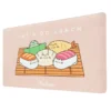 Pusheen Sushi Roll Vegan Leather Mousepad