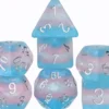 Rays of Pride - Frosted Transgender set of 7 dice