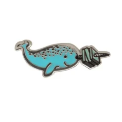 Read Like a Narwhal Pin