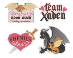Romantasy Book Club Vinyl Stickers - Set of 4