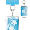 San-X: Mini Box Keychain - Twin Rabbit Angels
