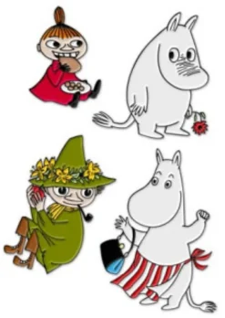 Set of 4 Moomin Pins