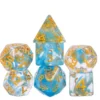 Shapeshifter set of 7 dice - Blue