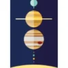 Singel Sticker - Planets To Scale