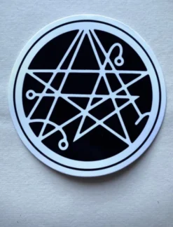 Single Vinyl Sticker- Necronomicon Gate (White Lines)