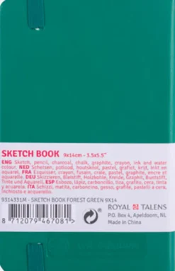 Sketchbook Forest Green 9 x 14 cm