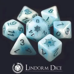 Snow Flake set of 7 dice
