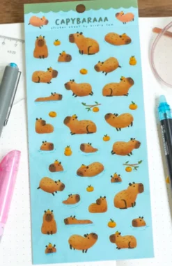 Sticker Sheet - Capybaraaa