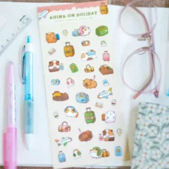 Sticker Sheet - Guinea Pigs Going on Holiday