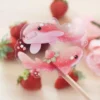 Strawberry Shark Clear Sticker