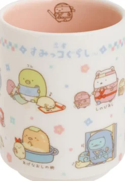 Sumikko Ninja Pink Japanese Teacup