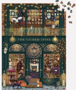 The Gilded Spine Foil Puzzle 1000 pcs