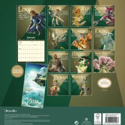 The Legend of Zelda 2027 Wall Calendar