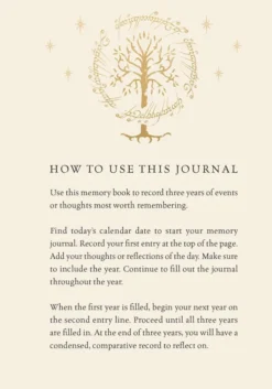 The Lord of the Rings Memory Journal: Reflect, Record, Remember