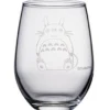 Totoro & Acorn Etched Glass 325 ml