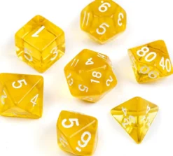 Transparent Series: Yellow - Numbers: White