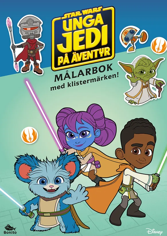 Unga Jedi på äventyr – målarbok med klistermärken