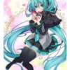 Valentine Hatsune Miku Wallscroll #6 - 60 x 90 cm