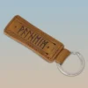 Valheim Logo Leather Keychain