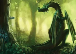 Vykort - Forest Dragon