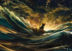 Vykort - Lost at sea