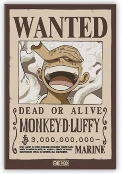 Wanted Luffy Standard Magnet