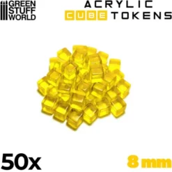 50x Acrylic Cube Tokens