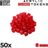 50x Acrylic Cube Tokens