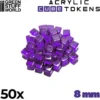 50x Acrylic Cube Tokens
