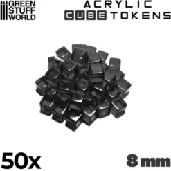 50x Acrylic Cube Tokens