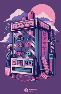 #X4 Retro Vending Machine Maxi Poster